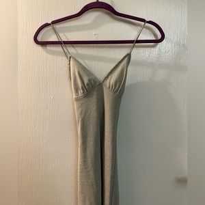 H&M silver mini dress